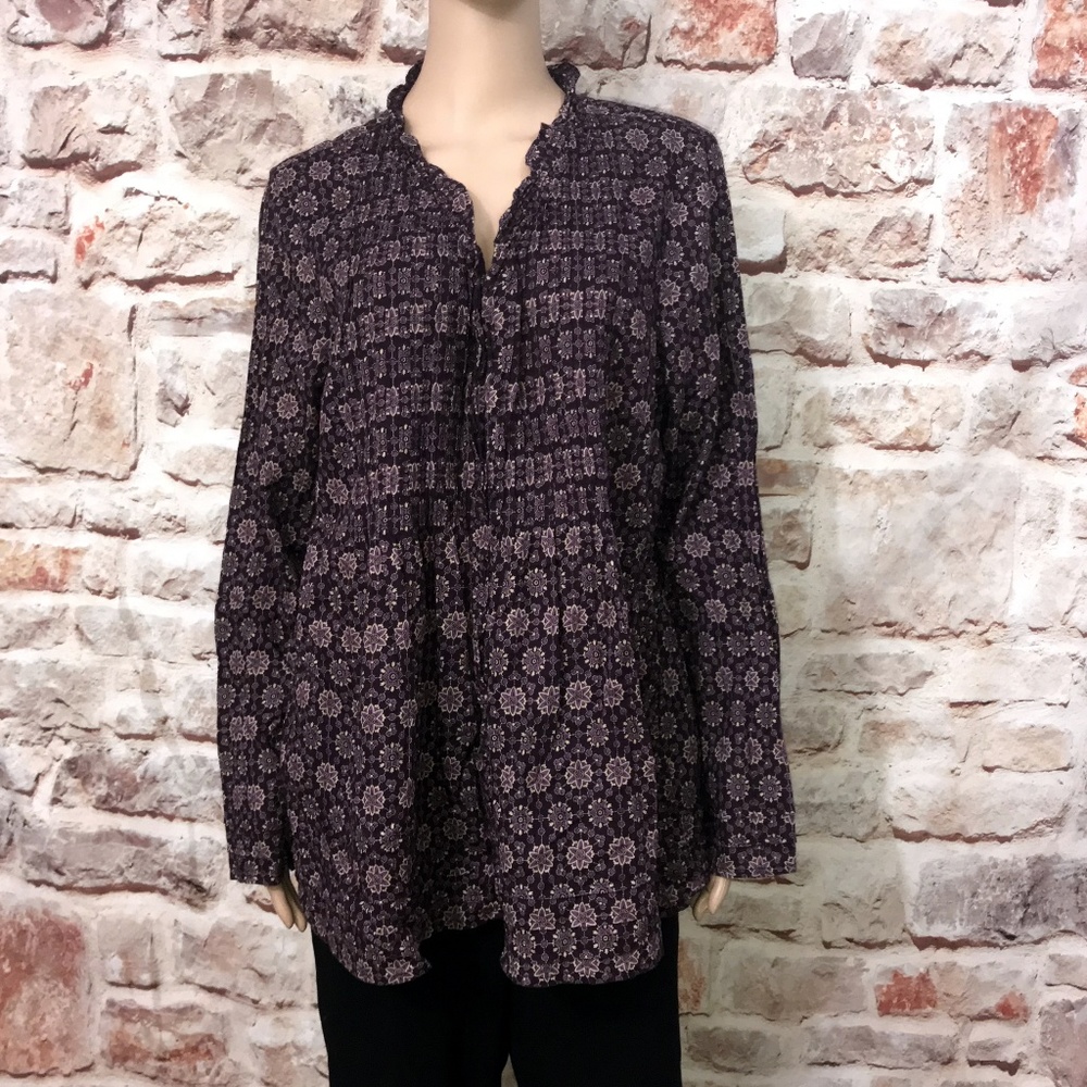 Patterned Button Down Shirt